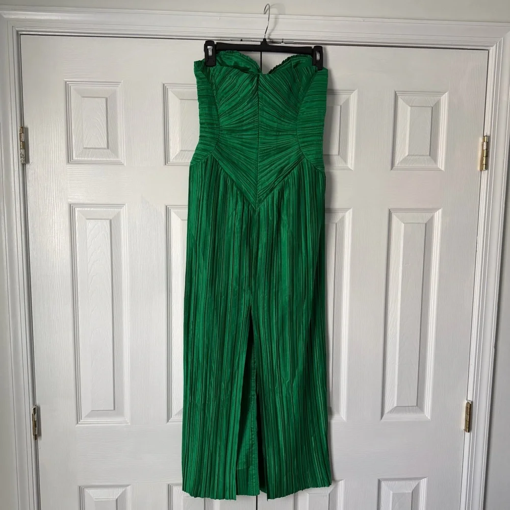 Cult Gaia Green Ashika Gown midi dress Size 6 Color is Malachite - Picture 5 of 9